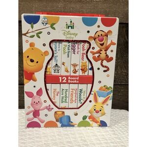 Disney Baby: Winnie the Pooh - My First Library - 12 Board Book Set EUC